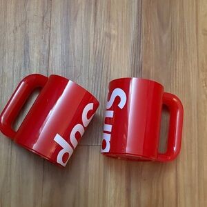 Supreme Red Logo Mugs